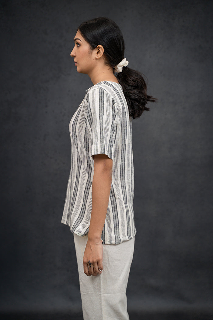 Neck Sailor Collar Top