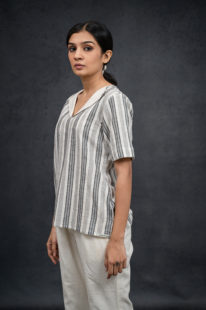 Neck Sailor Collar Top