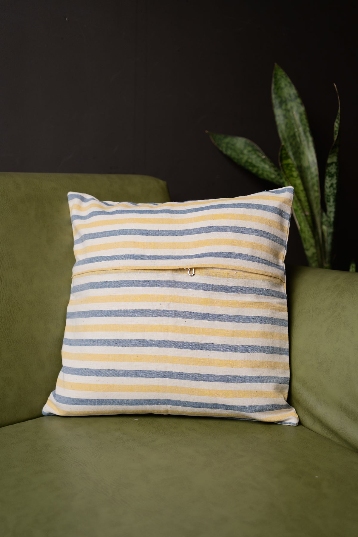 Stripe Handwoven Dusk and Dawn Cushion Cover