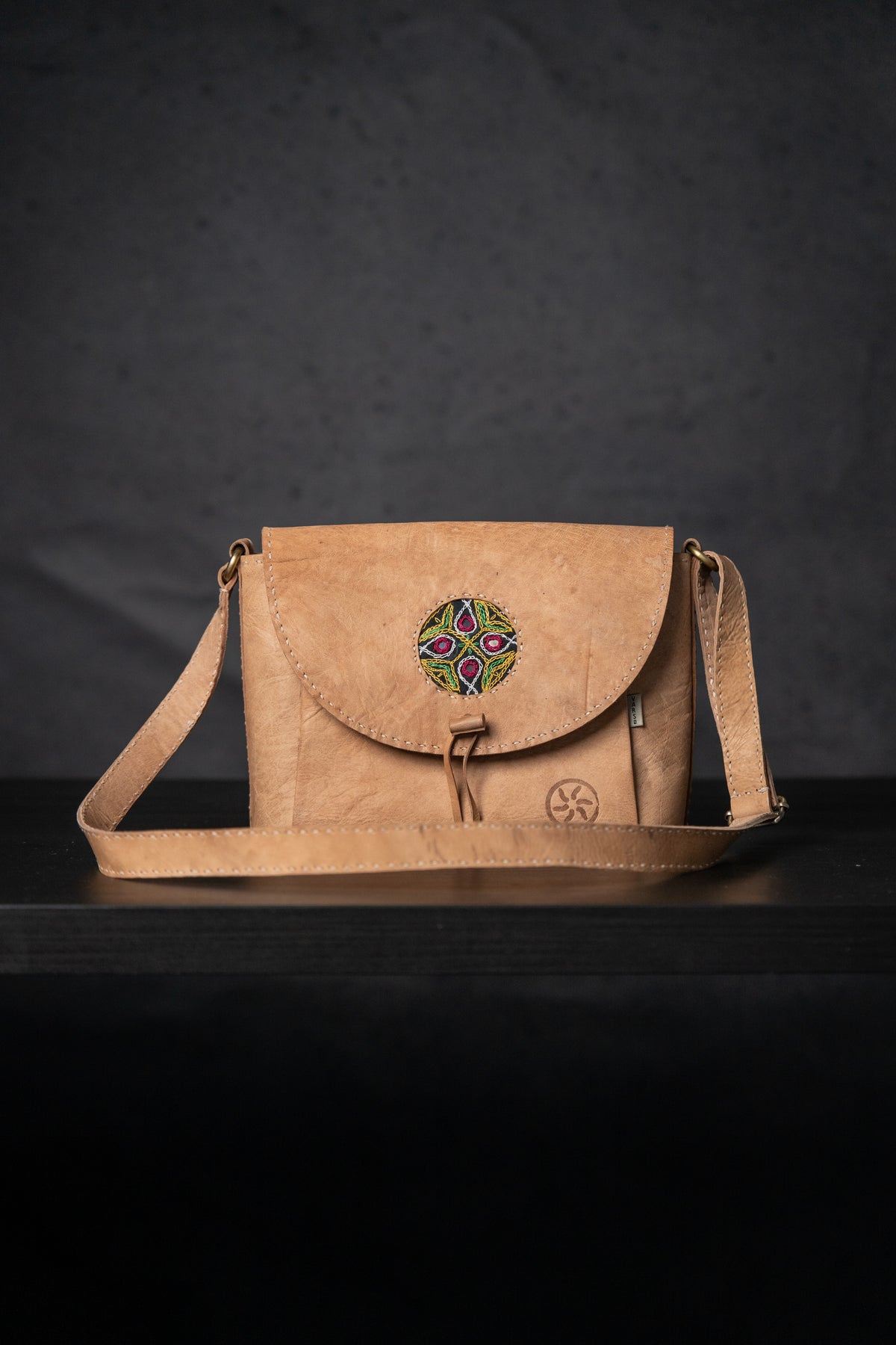 Natural Leather Handmade Women’s Saddle Bag