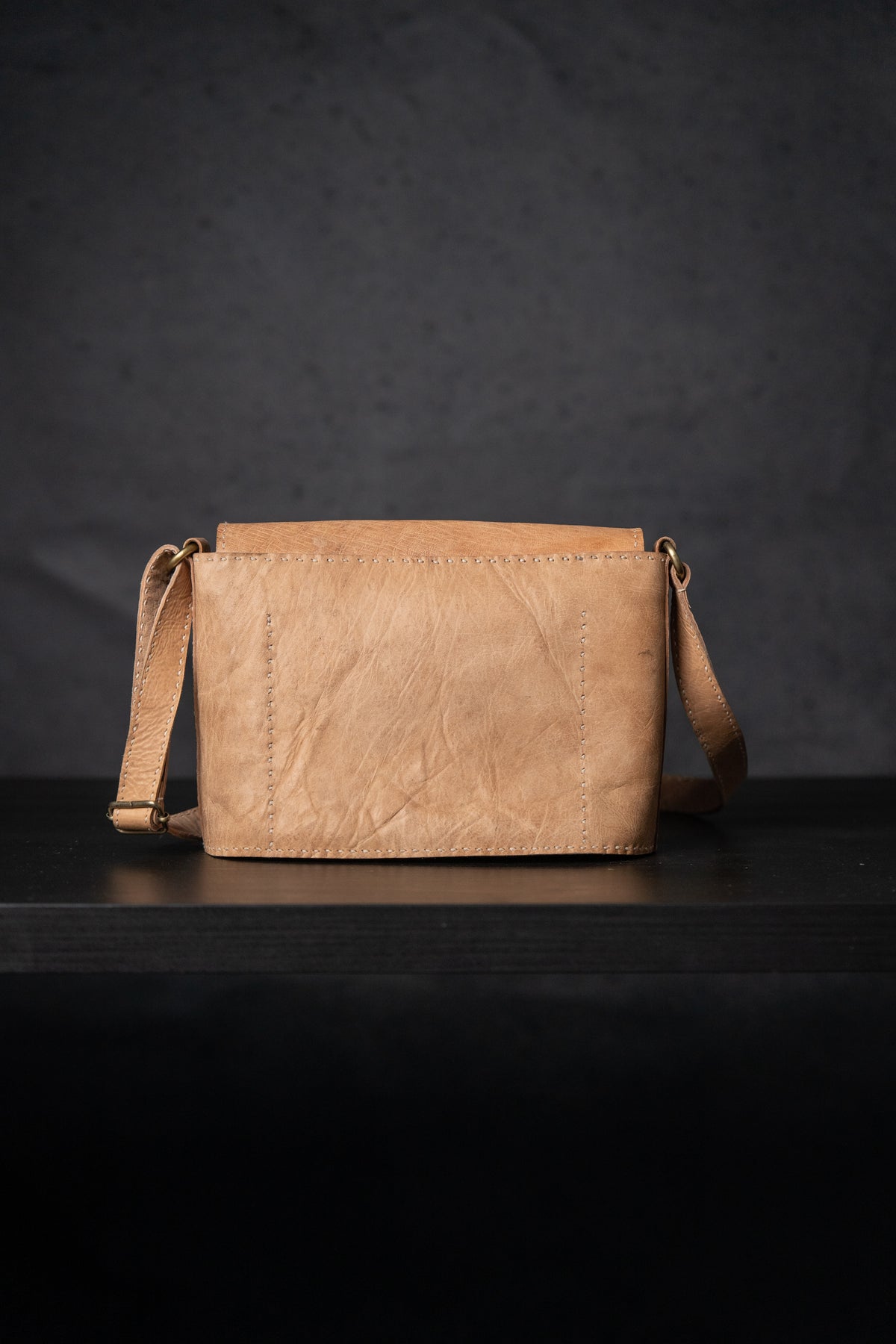 Natural Leather Handmade Women’s Saddle Bag