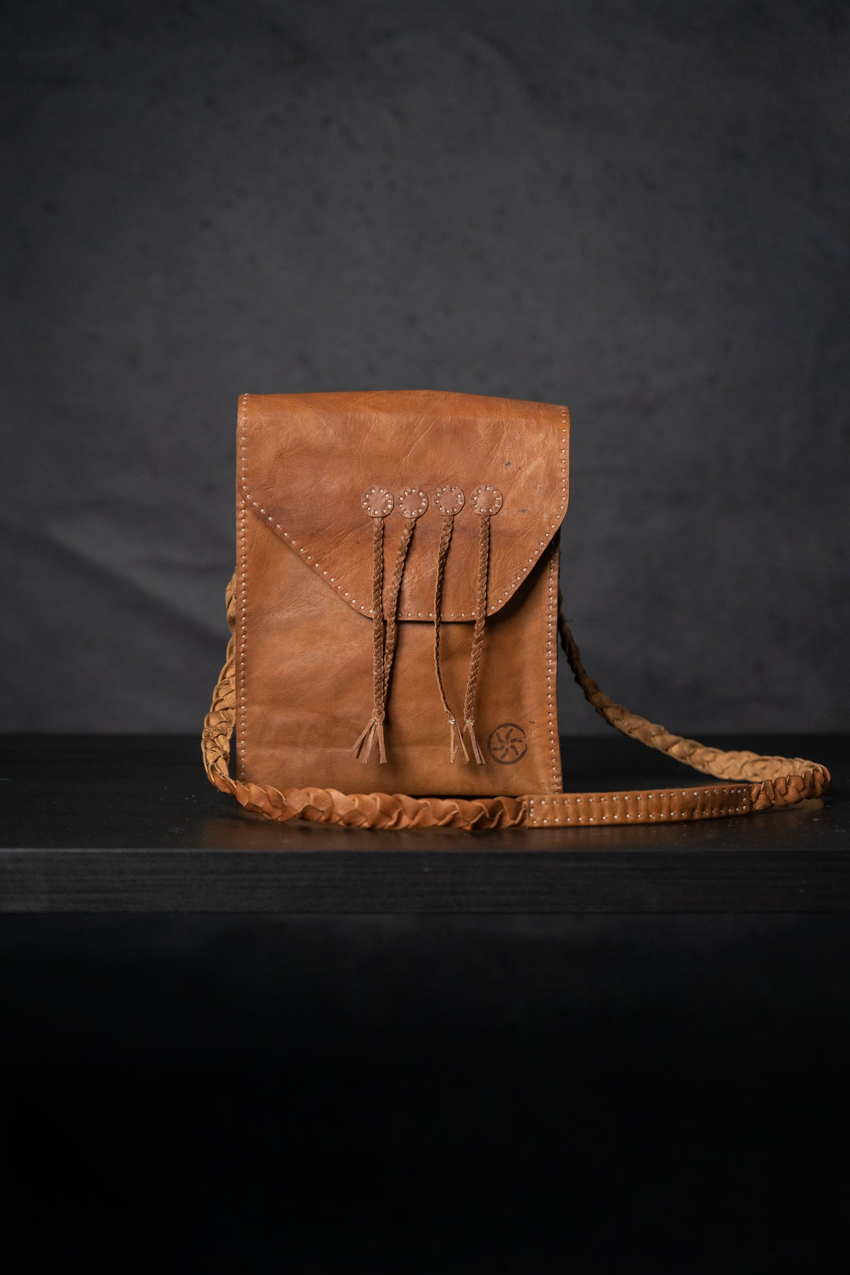 Natural Leather Handmade Women’s Square Saddle Bag