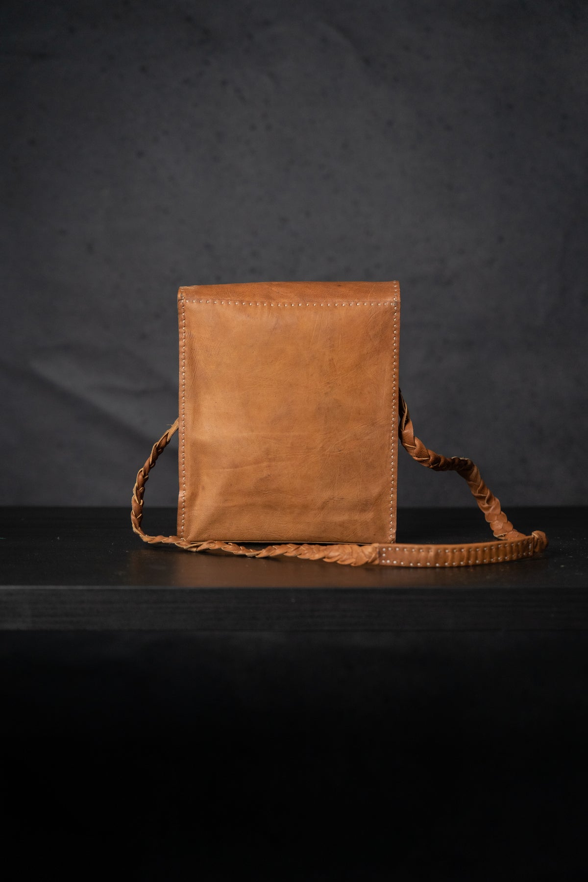 Natural Leather Handmade Women’s Square Saddle Bag