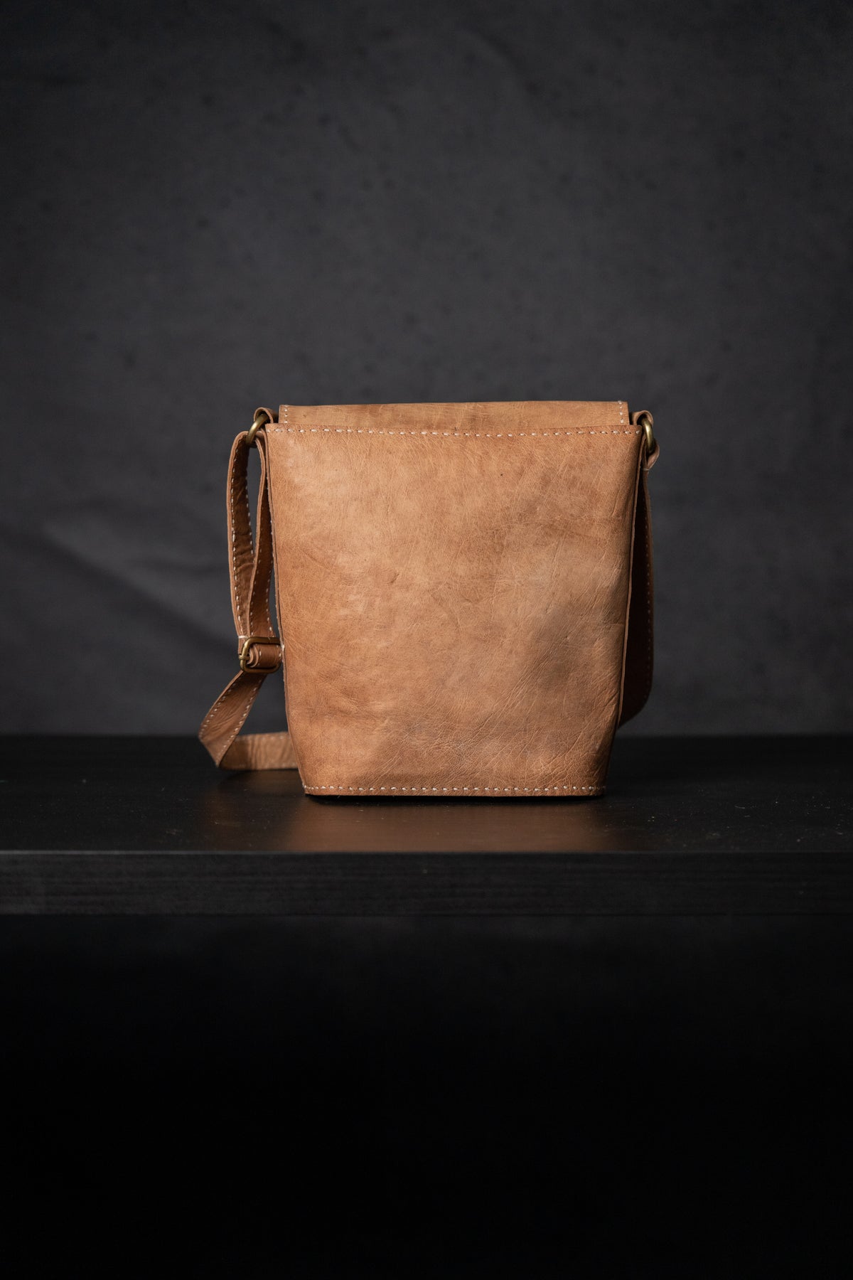 Natural Leather Handmade Women’s Cross-Body Flap Bag