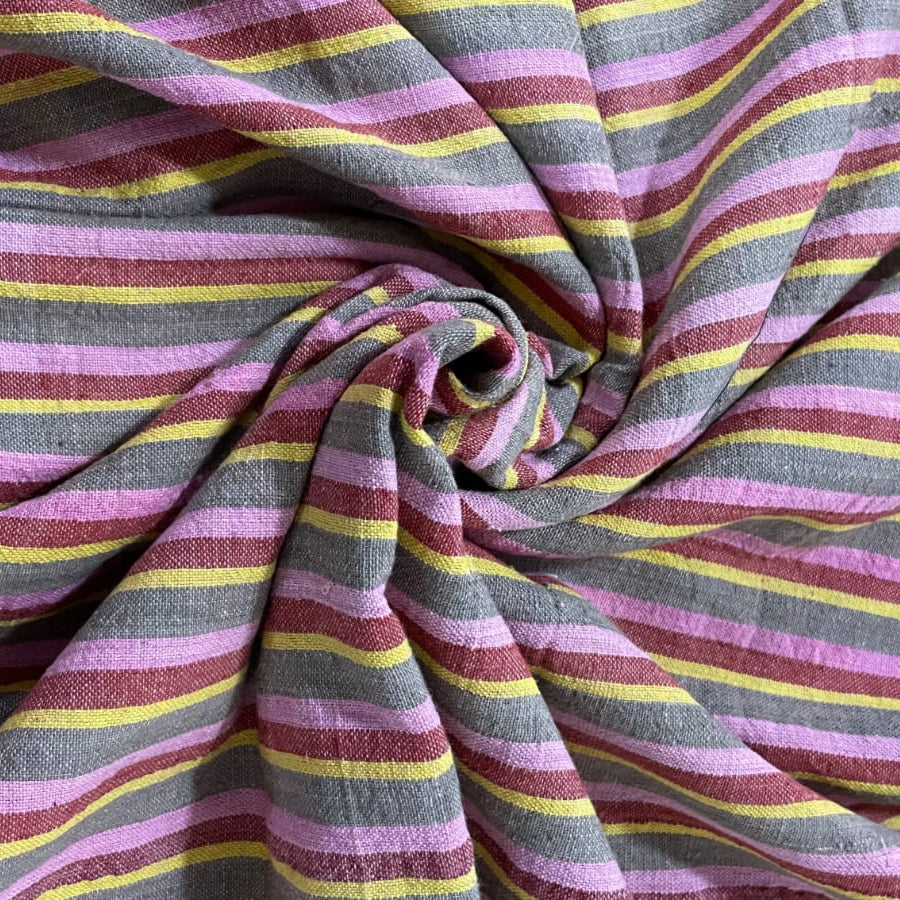 Multi Colour Line Handwoven Kala Cotton